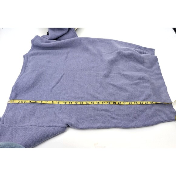 TOGETHER! Vintage 80s Blue Lambswool Oversized Pocket Sweater Size Large - Picture 6 of 8